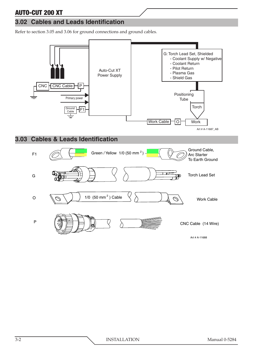 02 cables and leads identification, 03 cables & leads identification, Cables and leads identification -2 | Cables & leads identification -2, Auto-cut 200 xt | Tweco 200 XT Auto-Cut 400V User Manual | Page 26 / 160