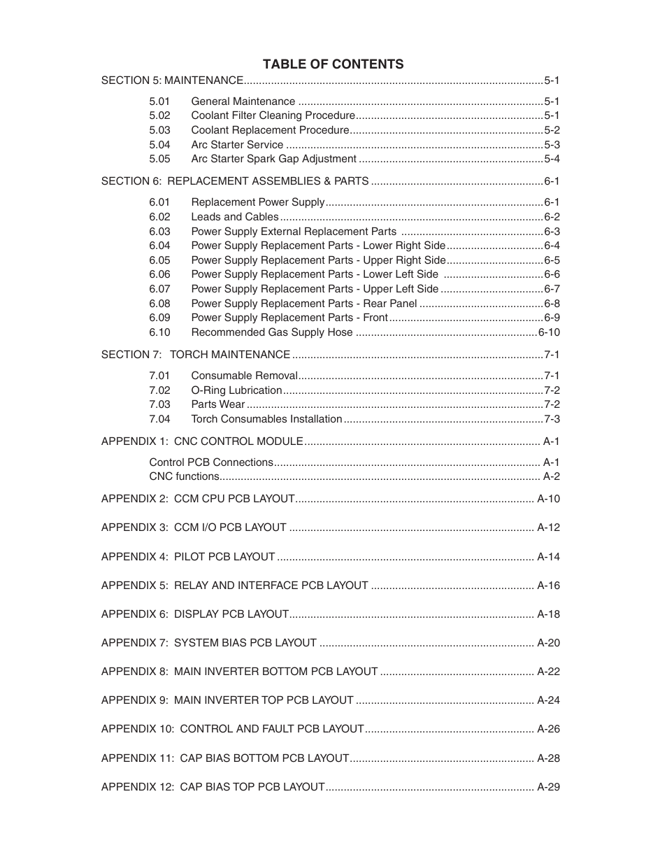 Tweco 200 XT Auto-Cut 400V User Manual | Page 6 / 160