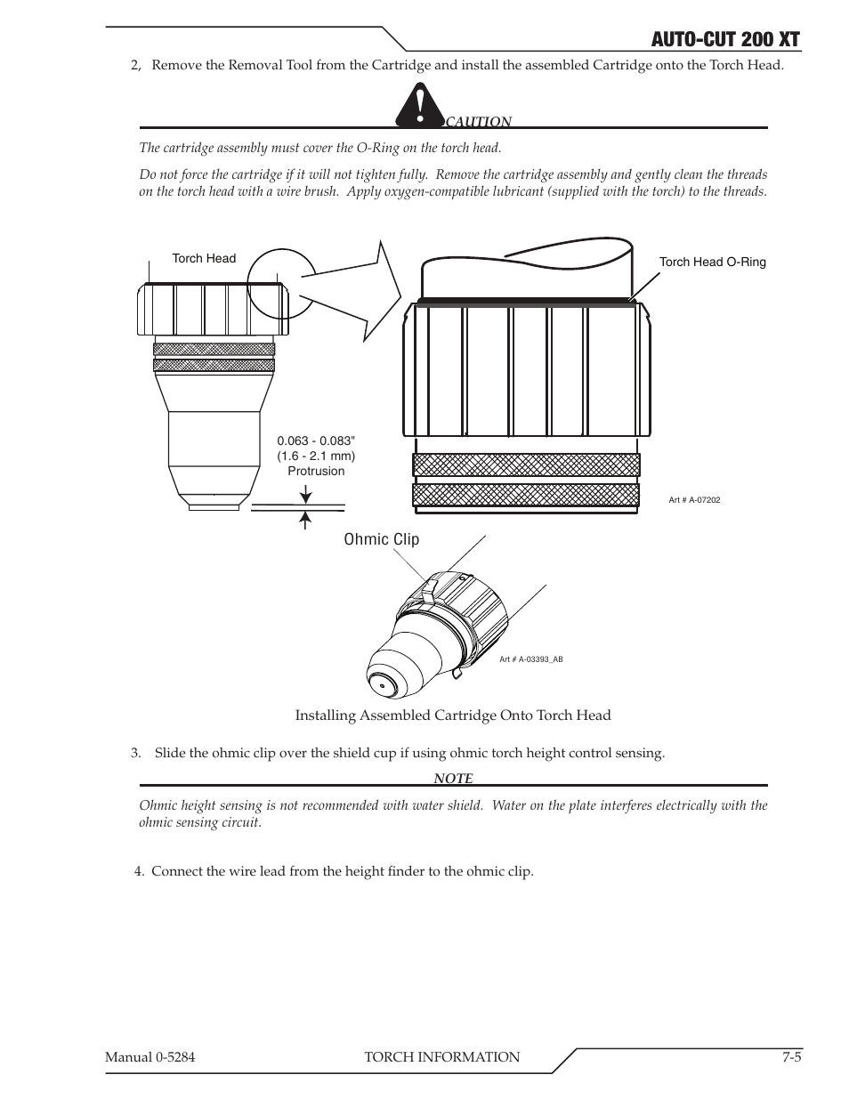 Auto-cut 200 xt | Tweco 200 XT Auto-Cut 400V User Manual | Page 81 / 160