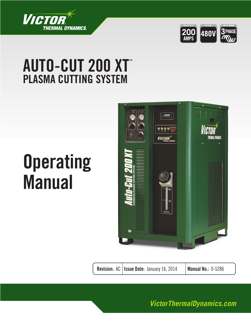 Tweco 200 XT Auto-Cut 480V User Manual | 160 pages