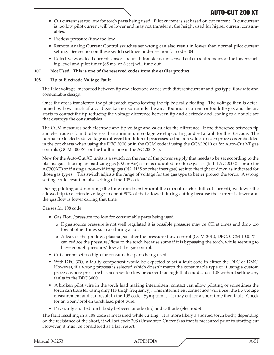 Auto-cut 200 xt | Tweco 200 XT Auto-Cut 380V User Manual | Page 137 / 166