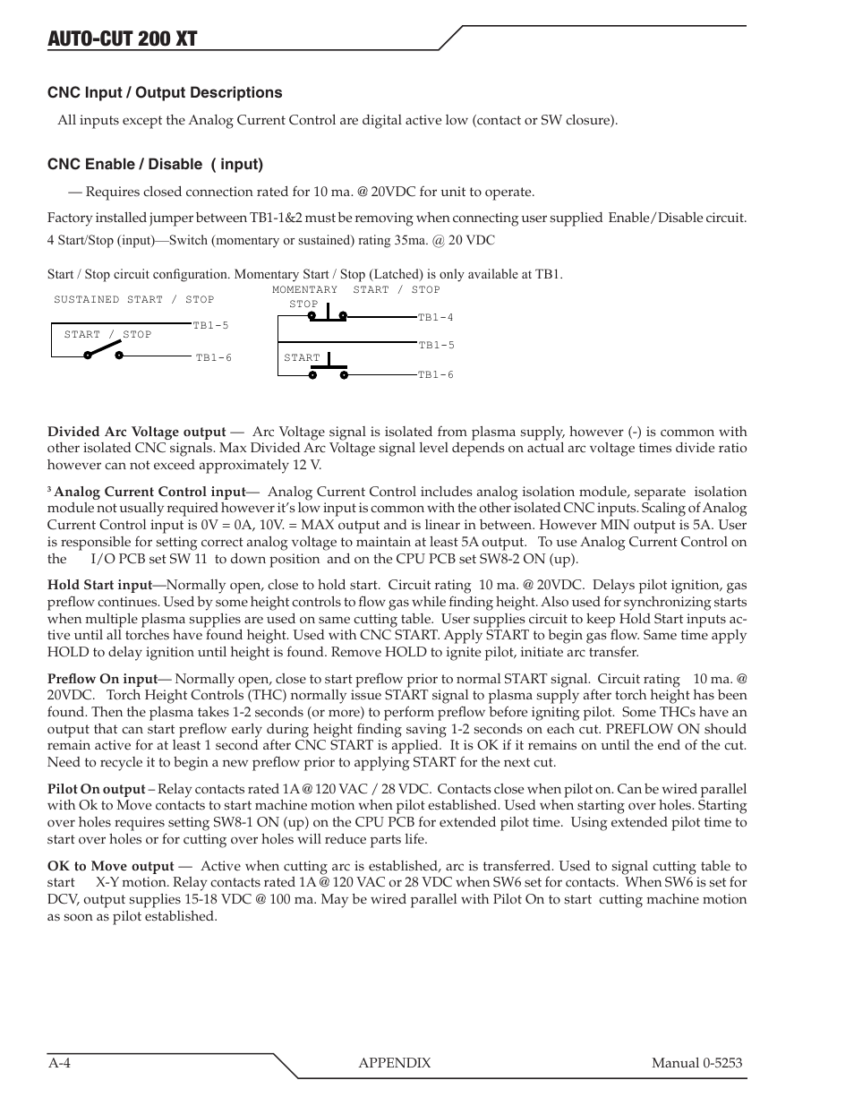 Auto-cut 200 xt | Tweco 200 XT Auto-Cut 380V User Manual | Page 90 / 166