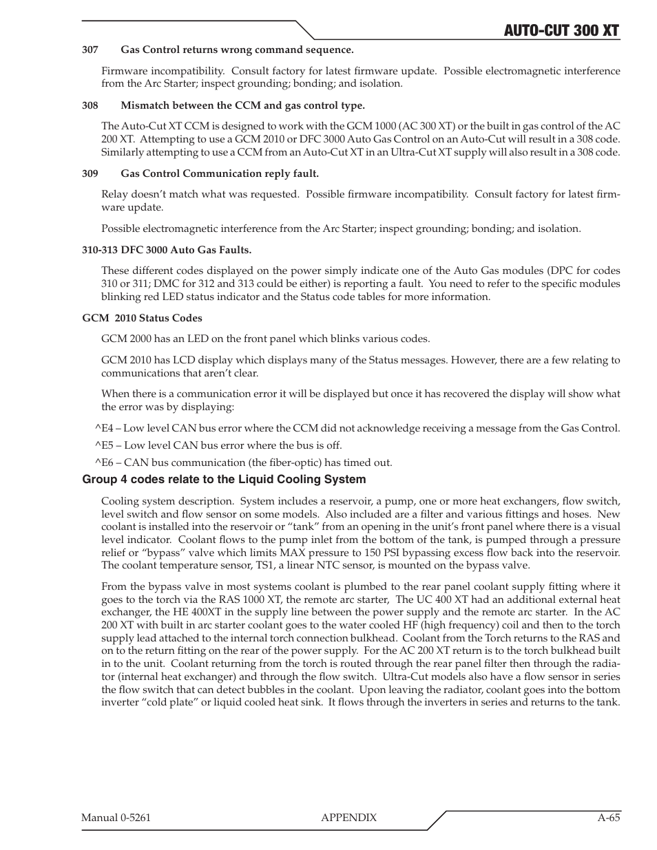 Auto-cut 300 xt | Tweco 300 XT Auto-Cut 380V User Manual | Page 147 / 160