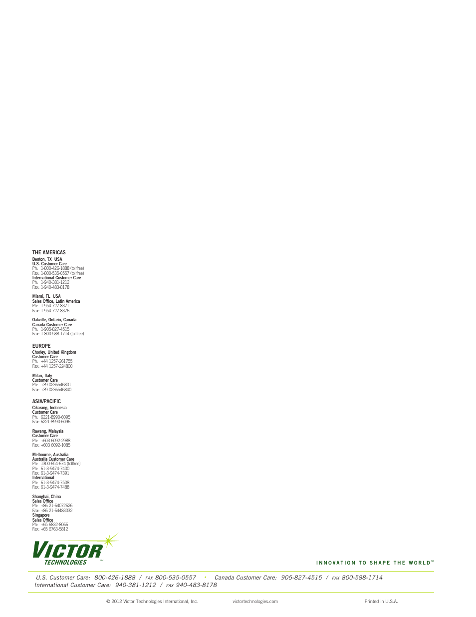Technologies | Tweco 300 XT Auto-Cut 380V User Manual | Page 160 / 160