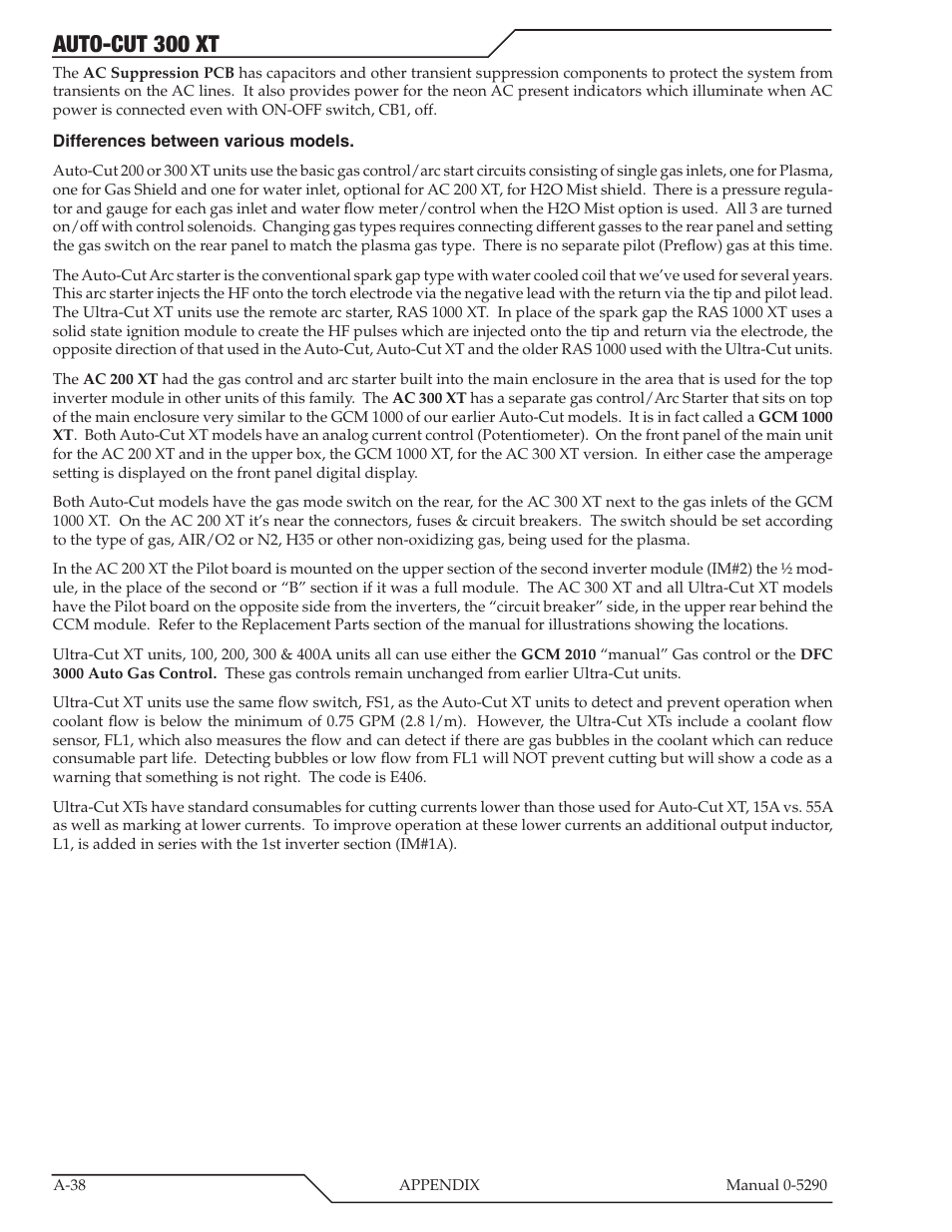 Auto-cut 300 xt | Tweco 300 XT Auto-Cut 400V User Manual | Page 120 / 158