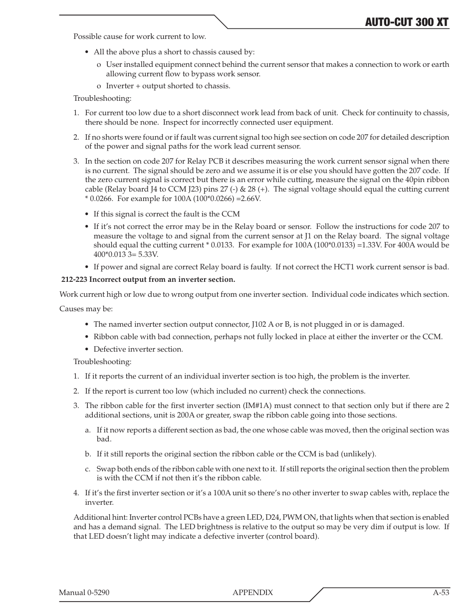 Auto-cut 300 xt | Tweco 300 XT Auto-Cut 400V User Manual | Page 135 / 158