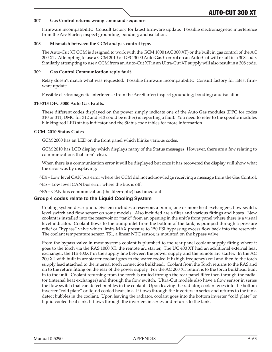 Auto-cut 300 xt | Tweco 300 XT Auto-Cut 400V User Manual | Page 145 / 158