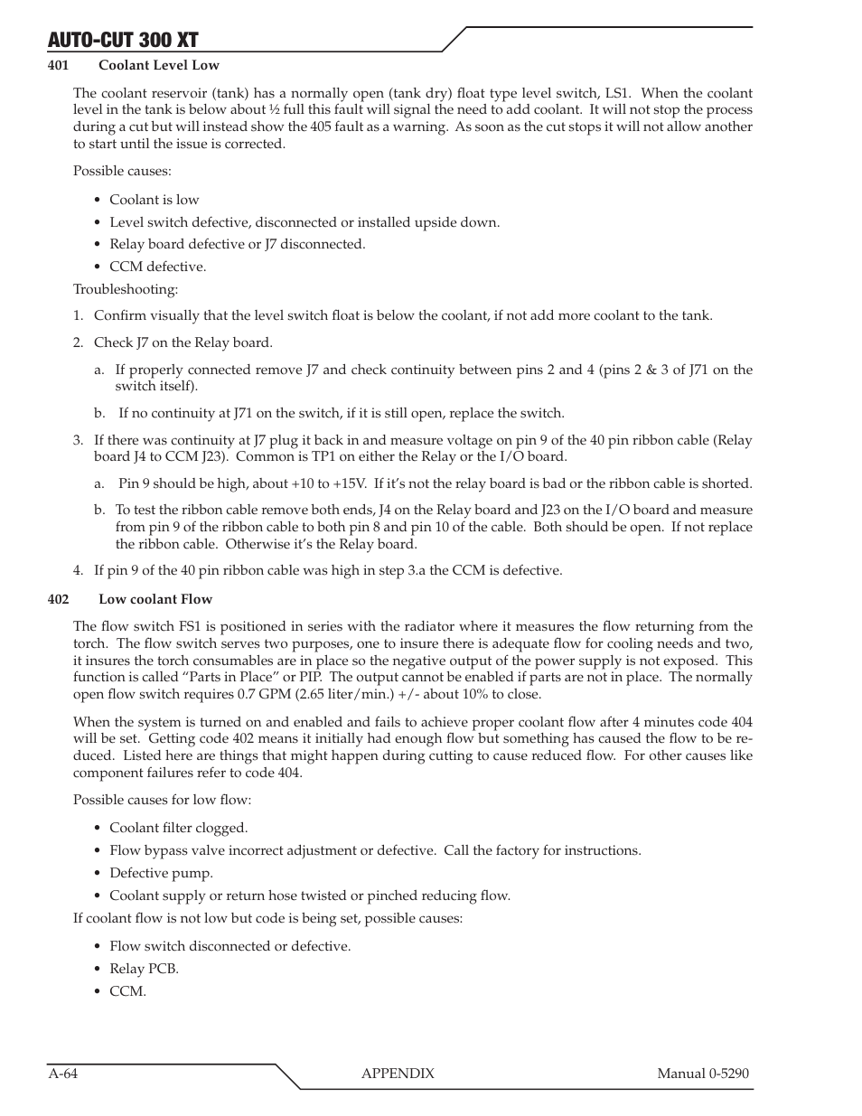 Auto-cut 300 xt | Tweco 300 XT Auto-Cut 400V User Manual | Page 146 / 158