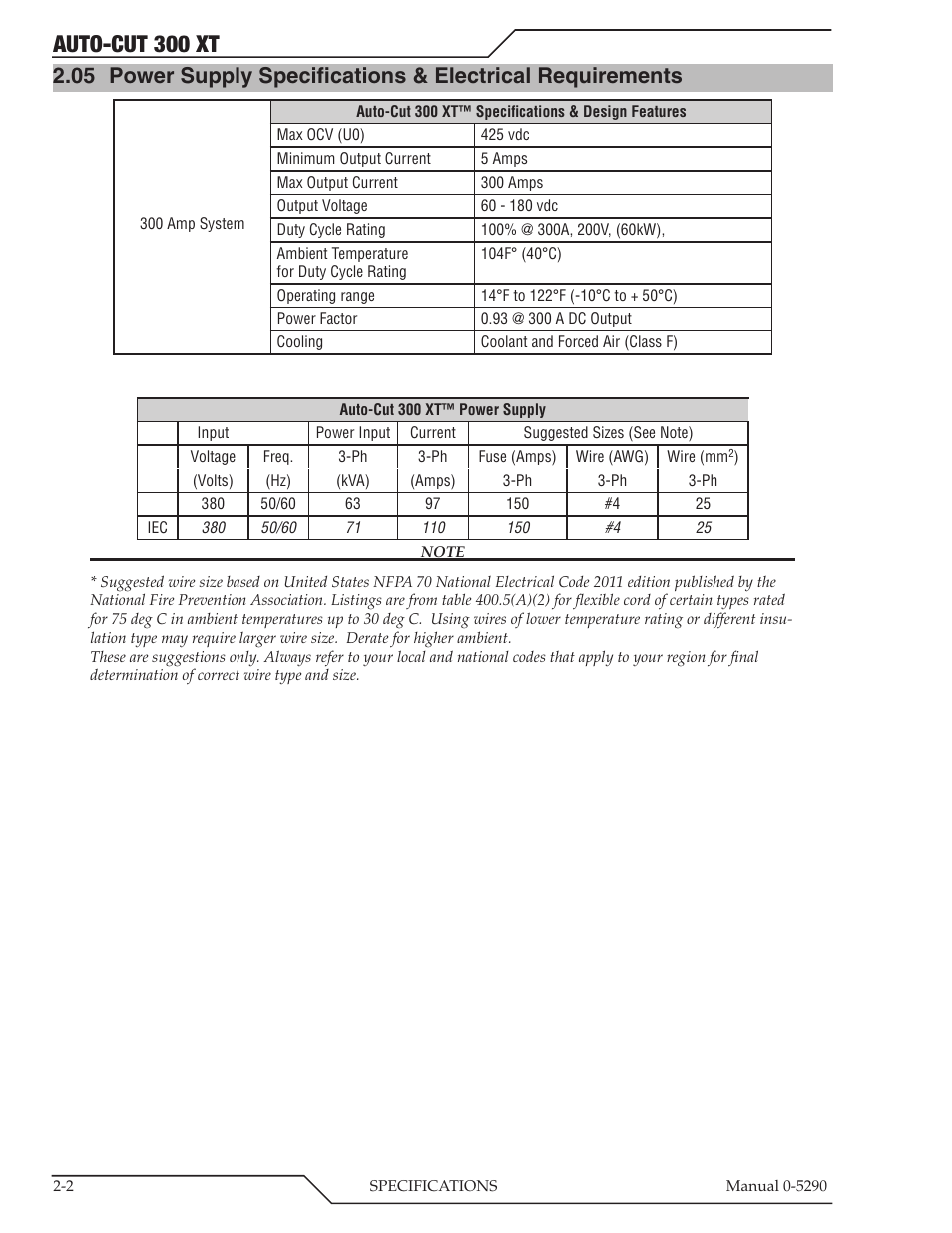 Auto-cut 300 xt | Tweco 300 XT Auto-Cut 400V User Manual | Page 18 / 158