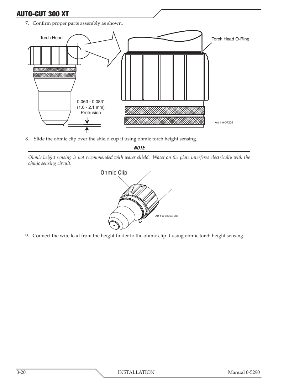 Auto-cut 300 xt | Tweco 300 XT Auto-Cut 400V User Manual | Page 44 / 158