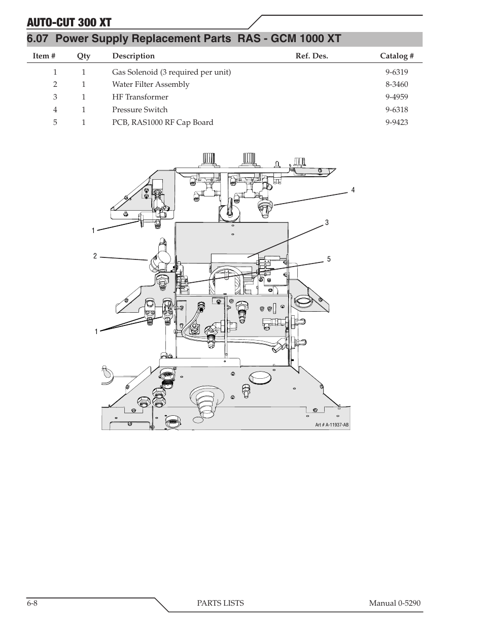 Auto-cut 300 xt | Tweco 300 XT Auto-Cut 400V User Manual | Page 74 / 158