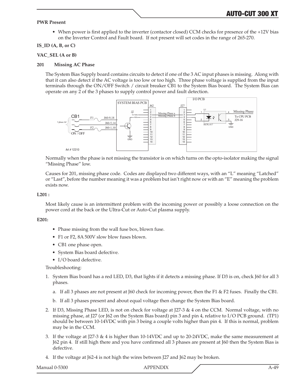 Auto-cut 300 xt | Tweco 300 XT Auto-Cut 480V User Manual | Page 131 / 158