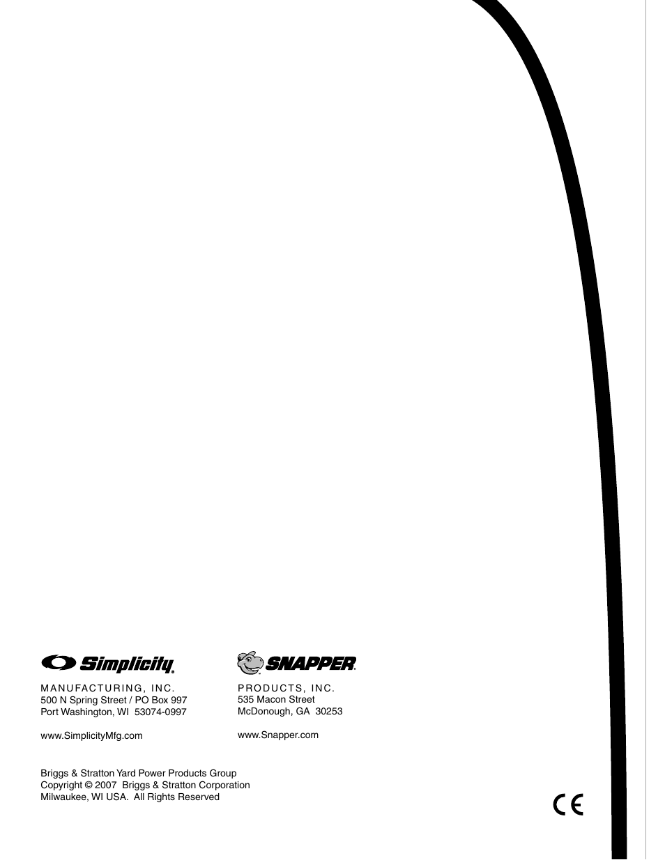 Briggs & Stratton 150Z Series User Manual | Page 38 / 38