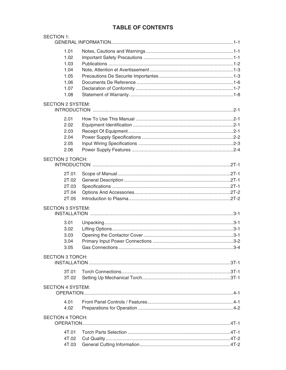 Tweco 102 Cutmaster User Manual | Page 5 / 84
