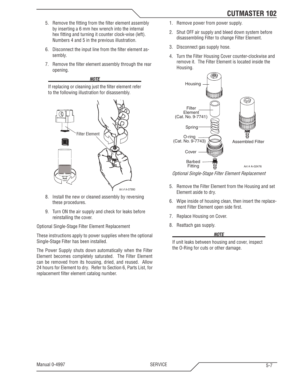 Cutmaster 102 | Tweco 102 Cutmaster User Manual | Page 61 / 84
