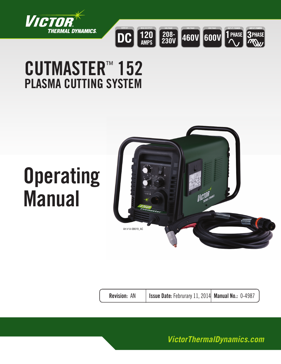 Tweco 152 CutMaster User Manual | 84 pages