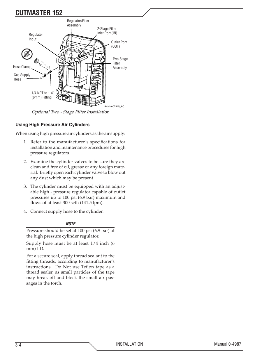 Cutmaster 152 | Tweco 152 CutMaster User Manual | Page 26 / 84