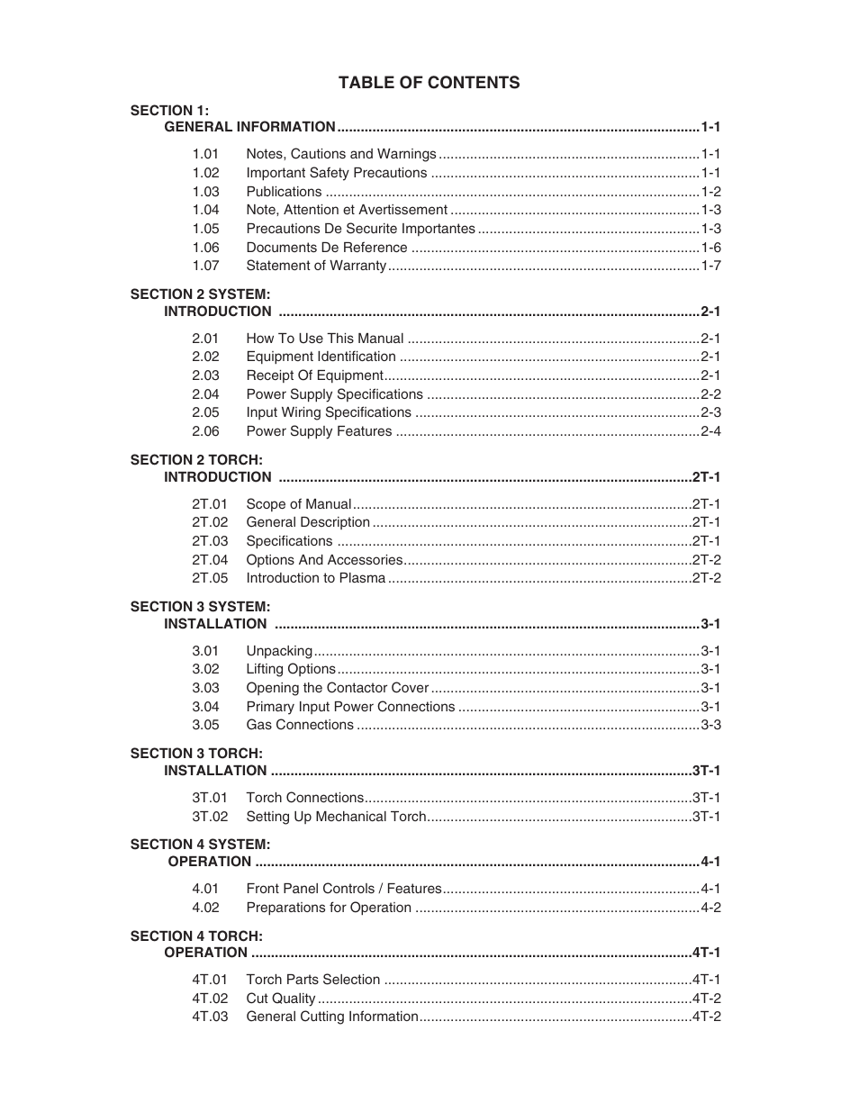 Tweco 152 CutMaster User Manual | Page 5 / 84