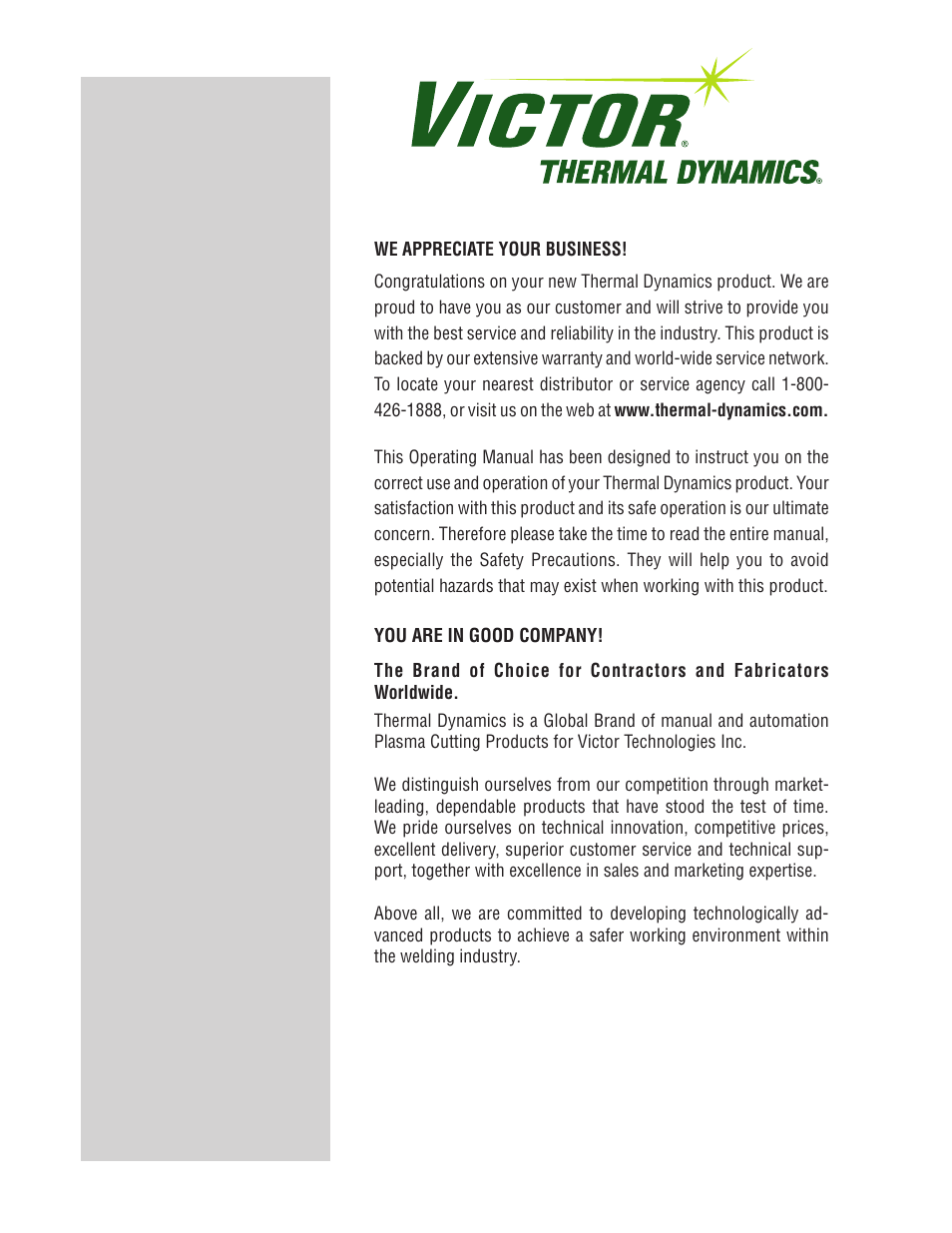 Tweco 40mm Cutmaster User Manual | Page 2 / 82