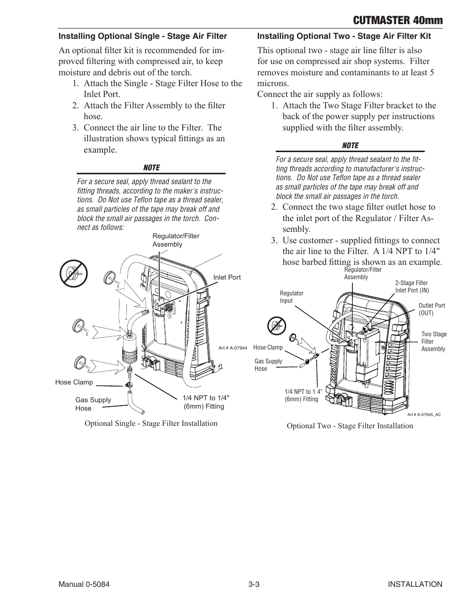 Cutmaster 40mm | Tweco 40mm Cutmaster User Manual | Page 25 / 82