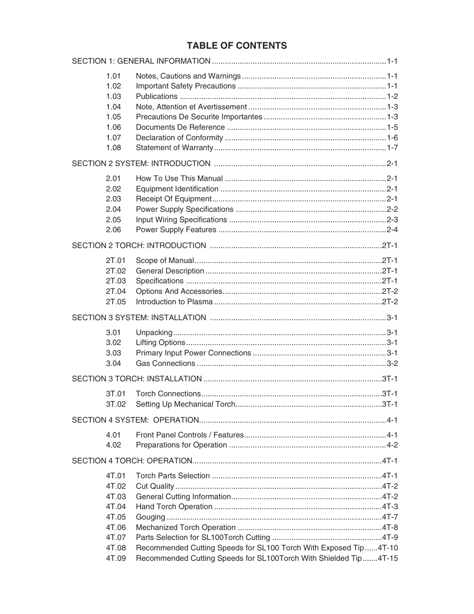 Tweco 40mm Cutmaster User Manual | Page 4 / 82