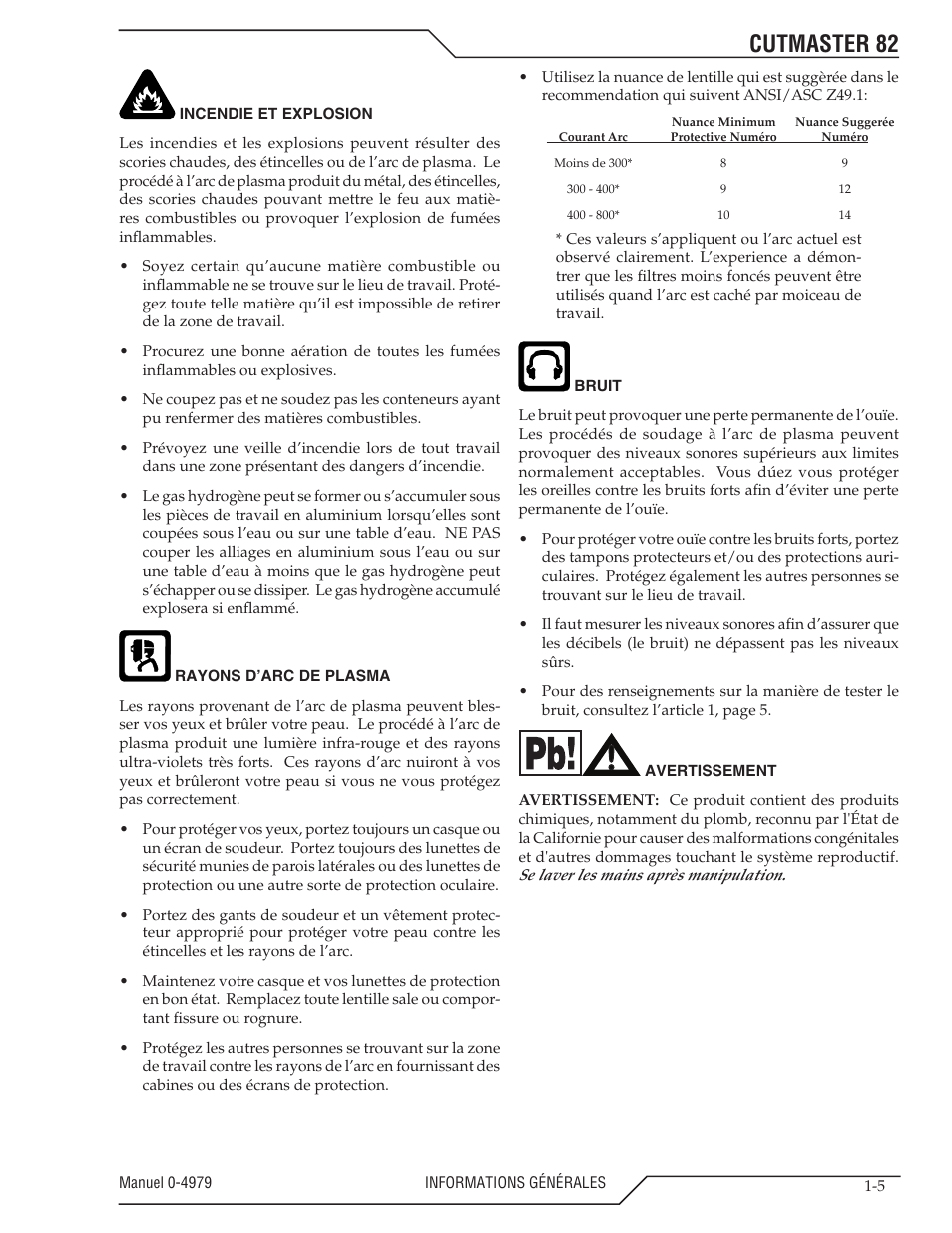 Cutmaster 82 | Tweco 82 CutMaster User Manual | Page 11 / 80