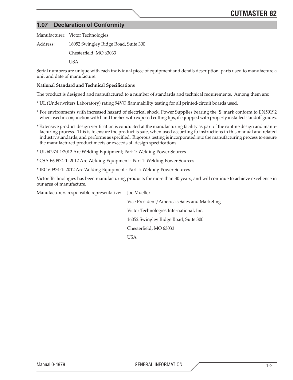 Cutmaster 82 | Tweco 82 CutMaster User Manual | Page 13 / 80