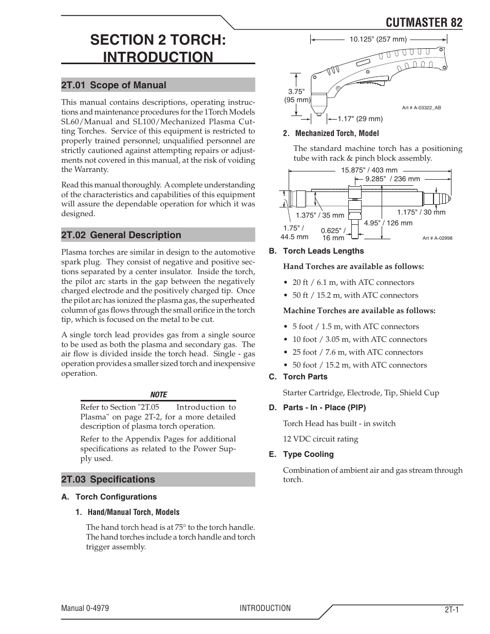 Cutmaster 82 | Tweco 82 CutMaster User Manual | Page 19 / 80