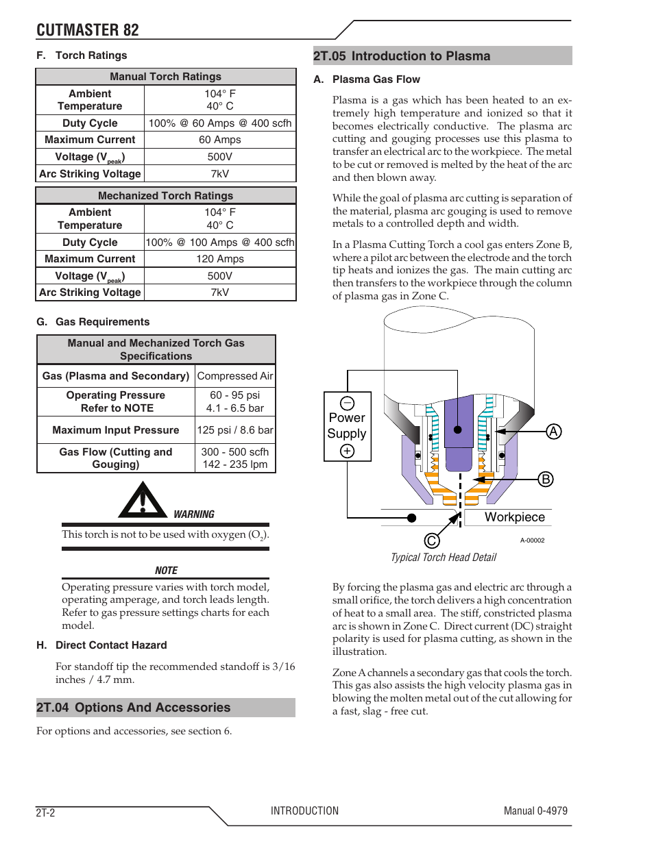Cutmaster 82 | Tweco 82 CutMaster User Manual | Page 20 / 80