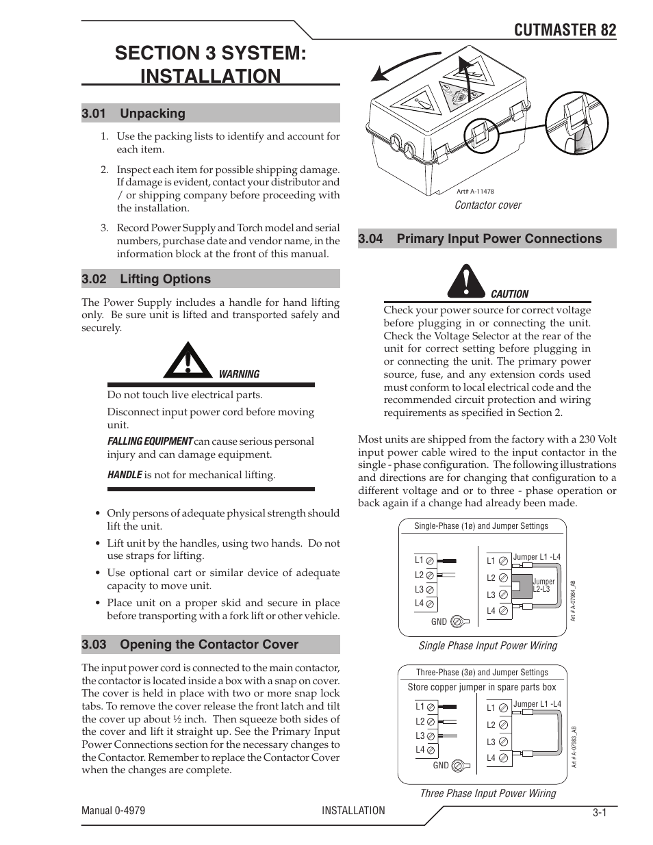 Cutmaster 82 | Tweco 82 CutMaster User Manual | Page 23 / 80
