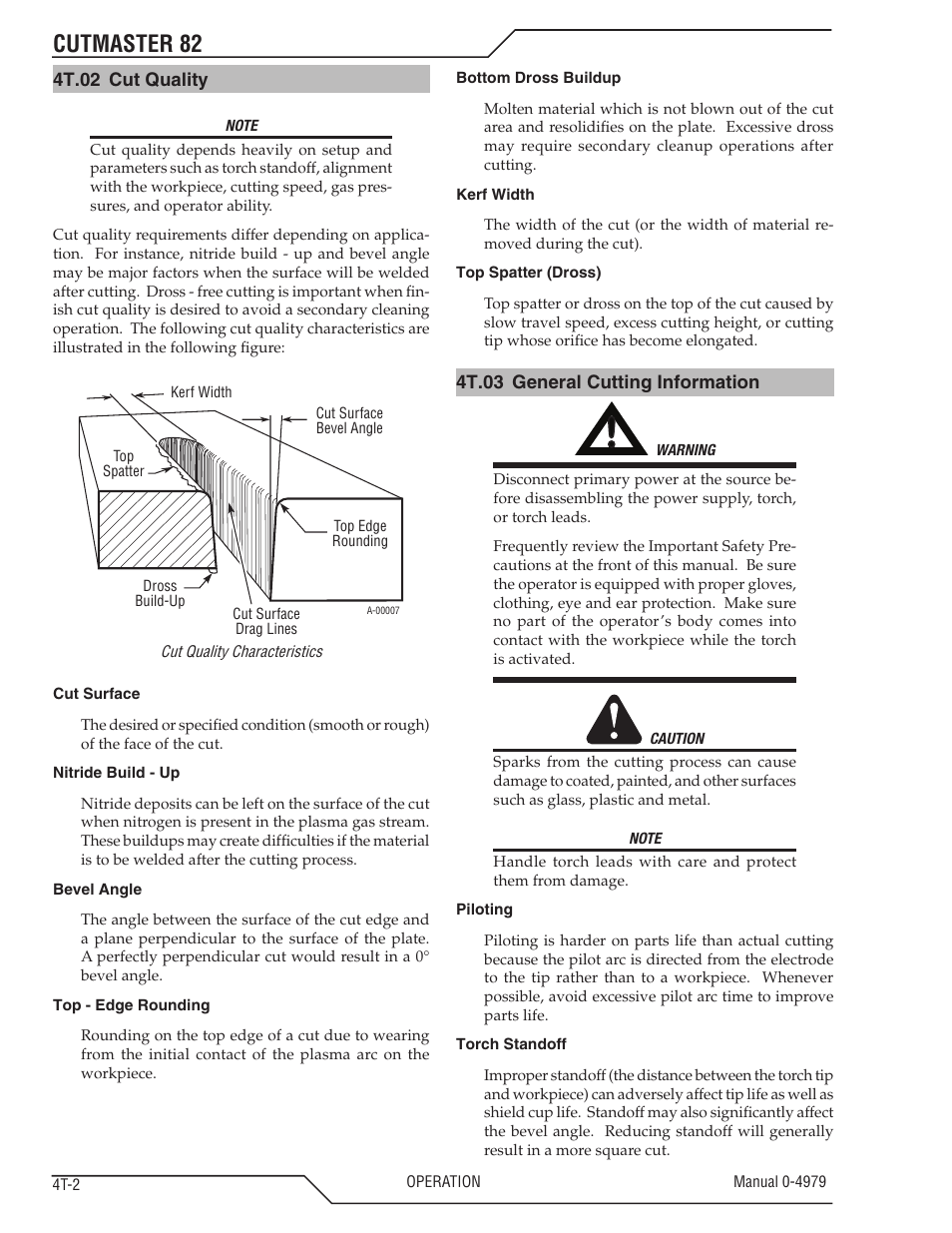 Cutmaster 82 | Tweco 82 CutMaster User Manual | Page 34 / 80