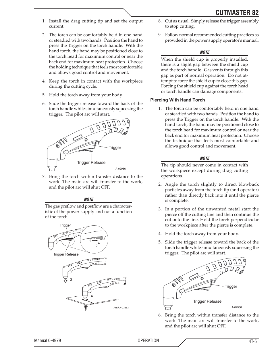 Cutmaster 82 | Tweco 82 CutMaster User Manual | Page 37 / 80