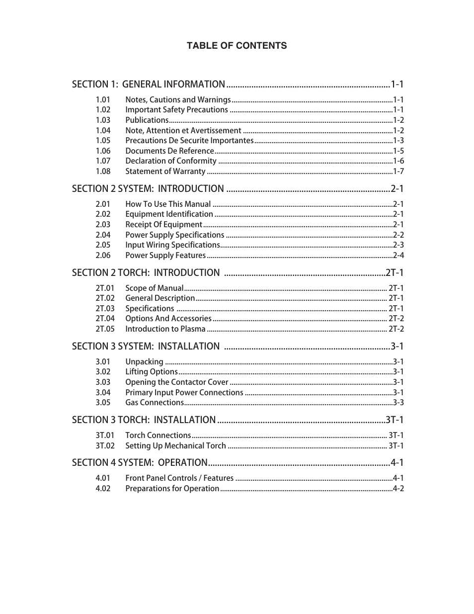 Tweco 82 CutMaster User Manual | Page 5 / 80