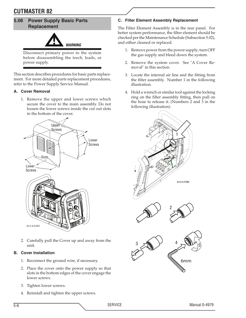 Cutmaster 82 | Tweco 82 CutMaster User Manual | Page 56 / 80