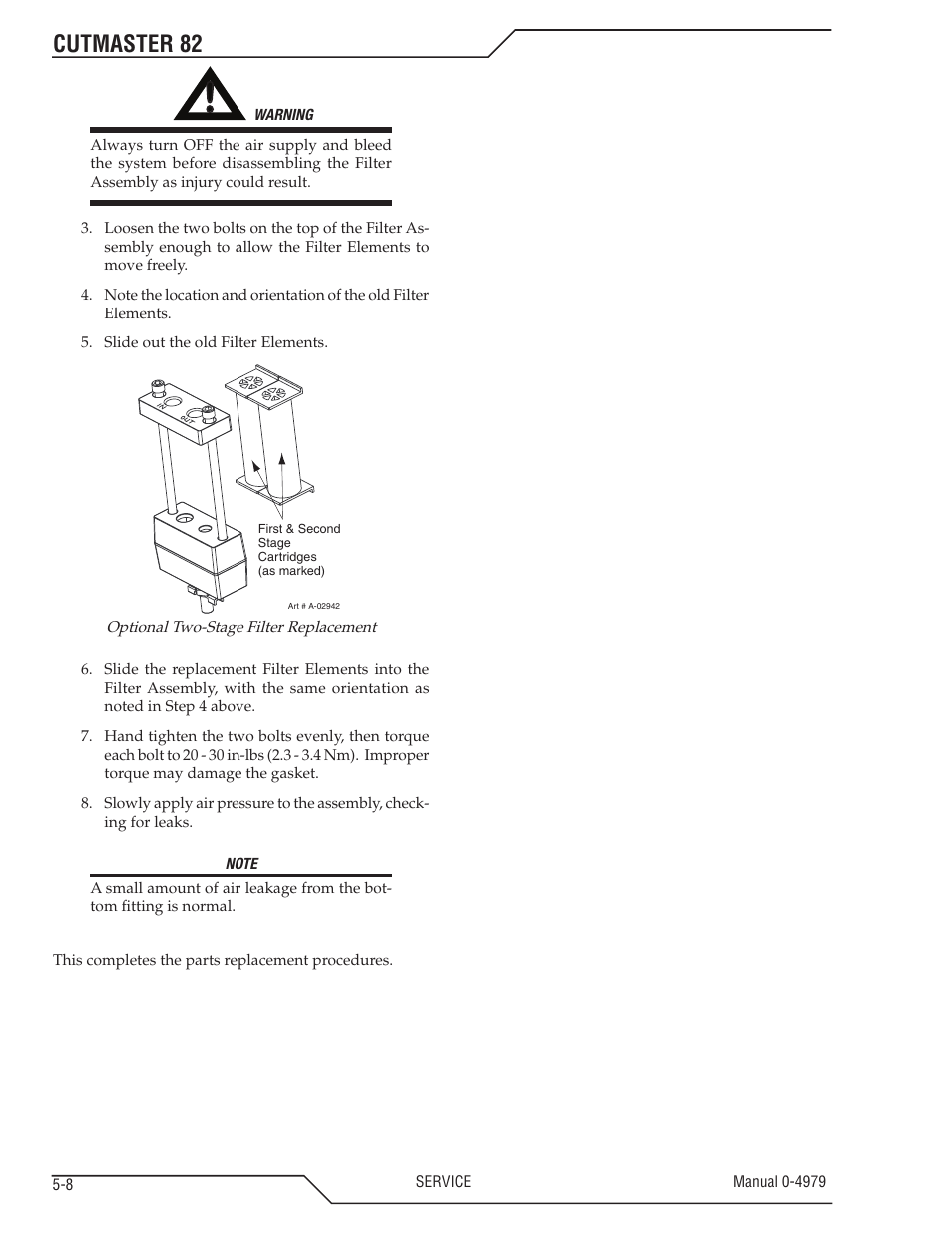 Cutmaster 82 | Tweco 82 CutMaster User Manual | Page 58 / 80