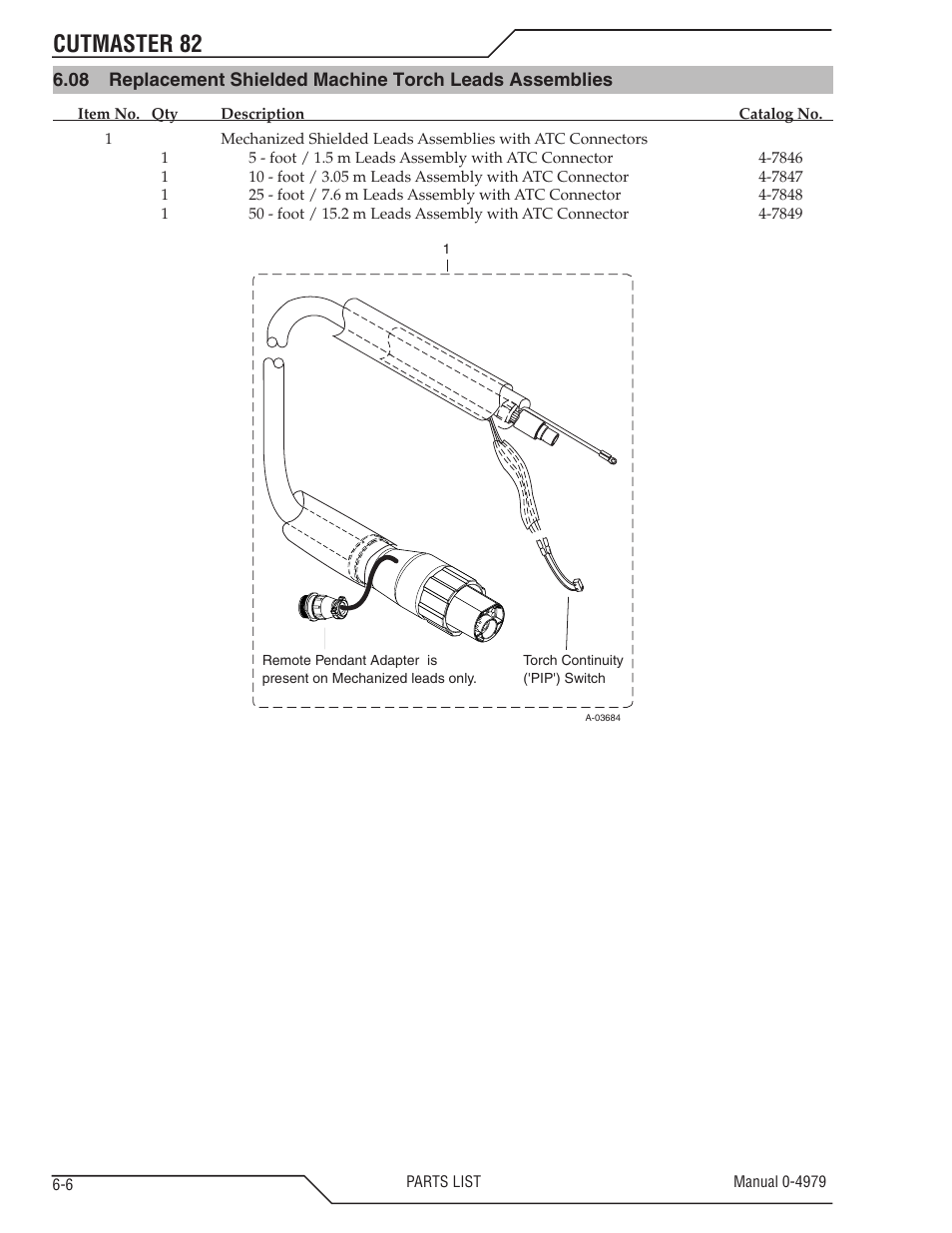 Cutmaster 82 | Tweco 82 CutMaster User Manual | Page 66 / 80