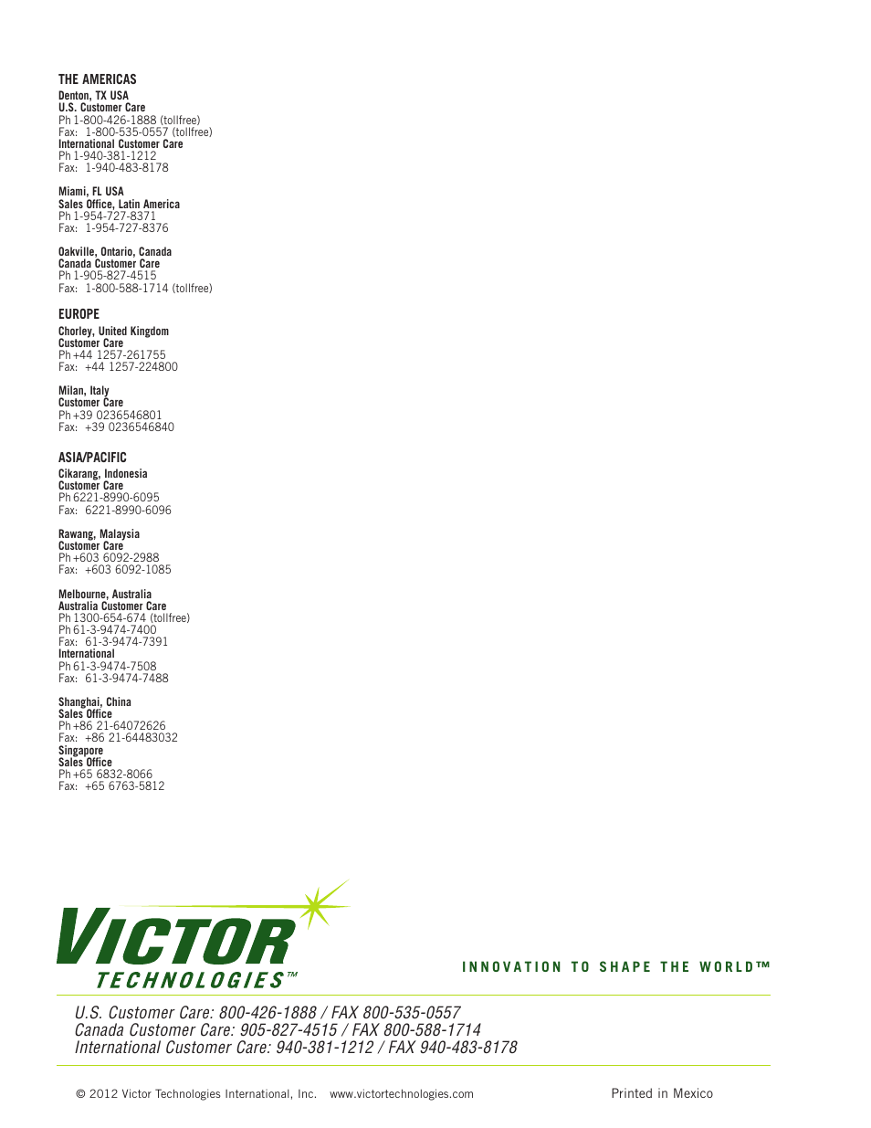 Tweco 82 CutMaster User Manual | Page 80 / 80
