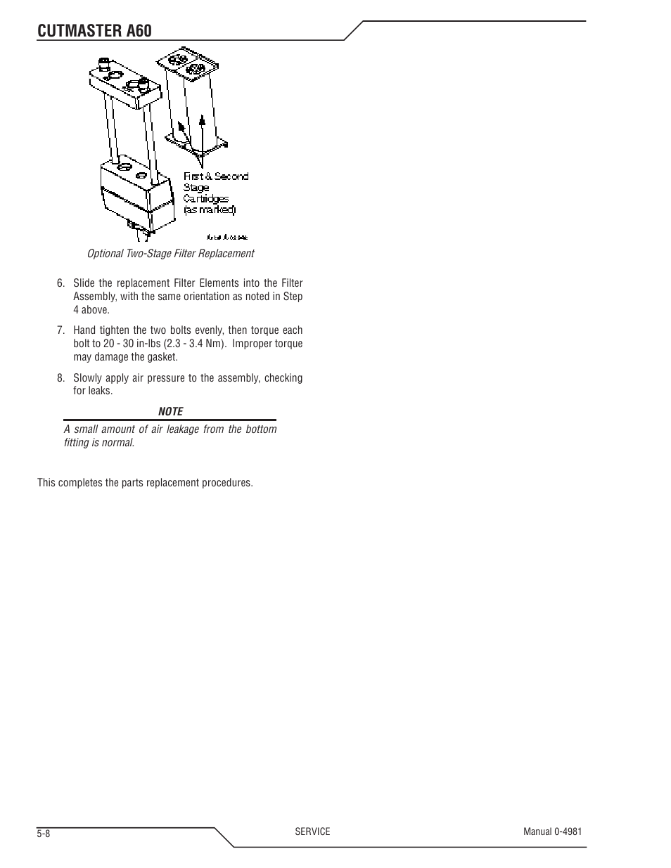 Cutmaster a60 | Tweco A60 Cutmaster User Manual | Page 94 / 118