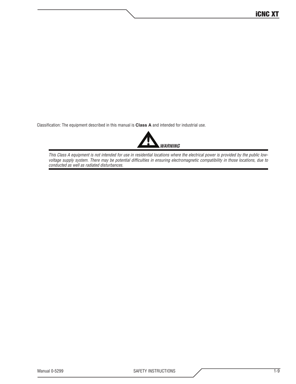 Icnc xt | Tweco iCNC XT User Manual | Page 15 / 110