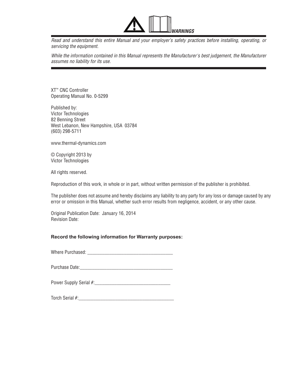 Tweco iCNC XT User Manual | Page 3 / 110