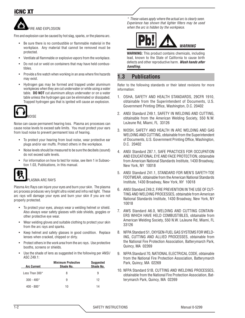3 publications, 3 publications -2, Icnc xt | Tweco iCNC XT User Manual | Page 8 / 110