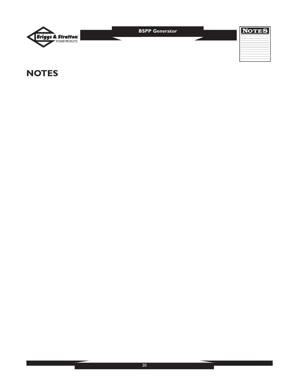 Briggs & Stratton PRO8000 User Manual | Page 20 / 60