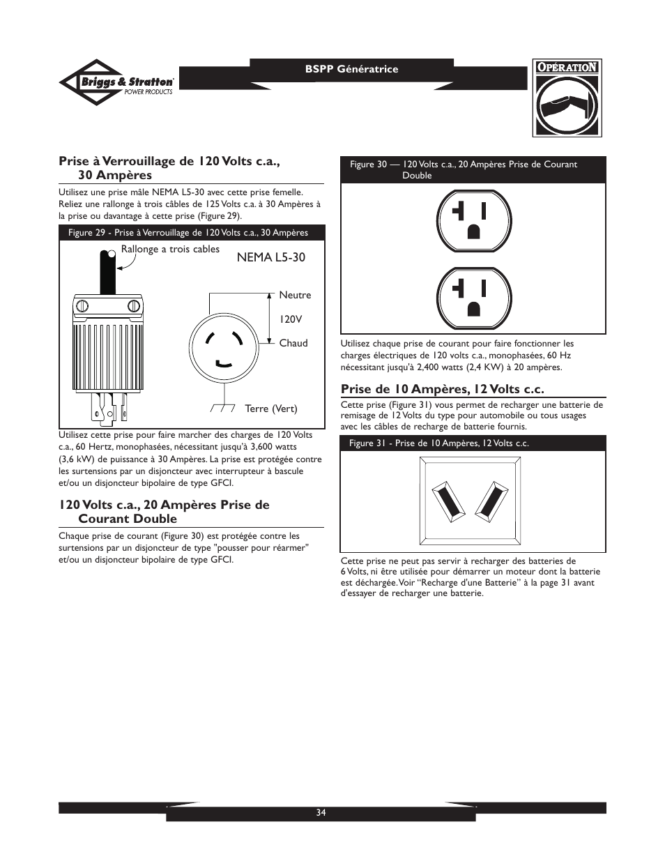 Briggs & Stratton PRO8000 User Manual | Page 34 / 60
