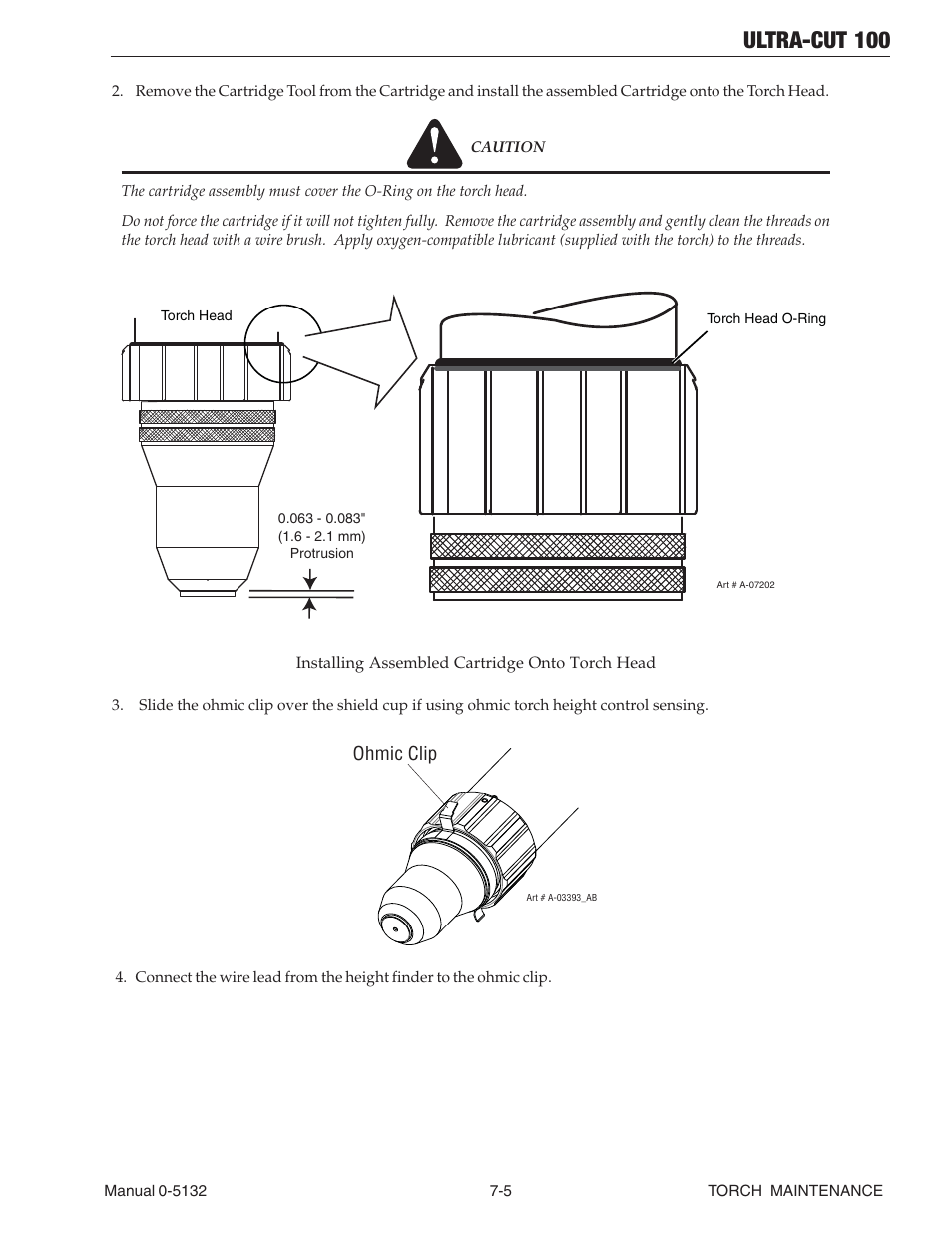 Ultra-cut 100 | Tweco 100 Ultra-Cut(March 2013) User Manual | Page 131 / 166