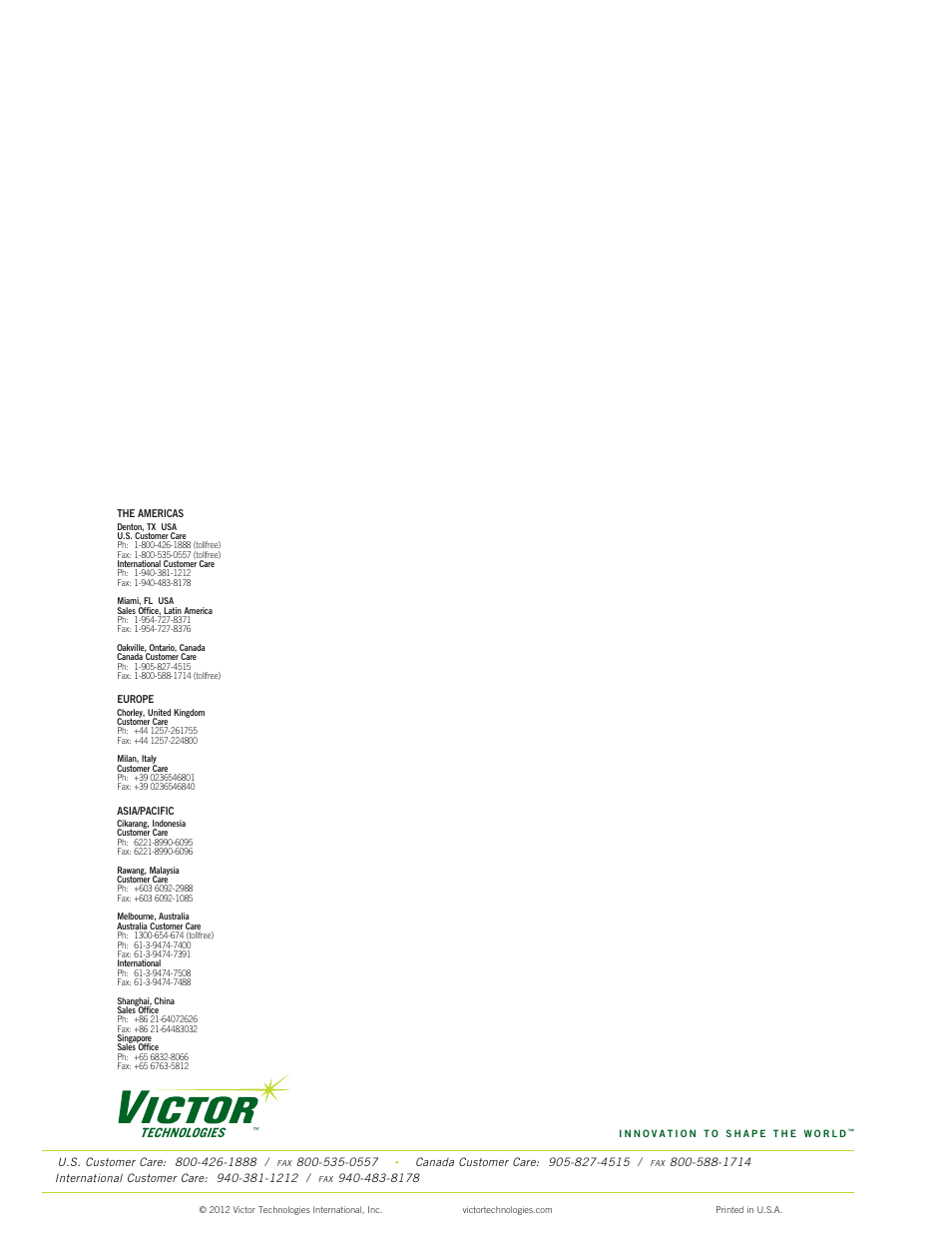Technologies | Tweco 100 Ultra-Cut(March 2013) User Manual | Page 166 / 166