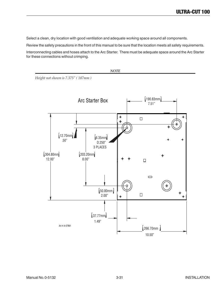 18 install remote arc starter, 18 install remote arc starter -31, Ultra-cut 100 | Arc starter box | Tweco 100 Ultra-Cut(March 2013) User Manual | Page 55 / 166