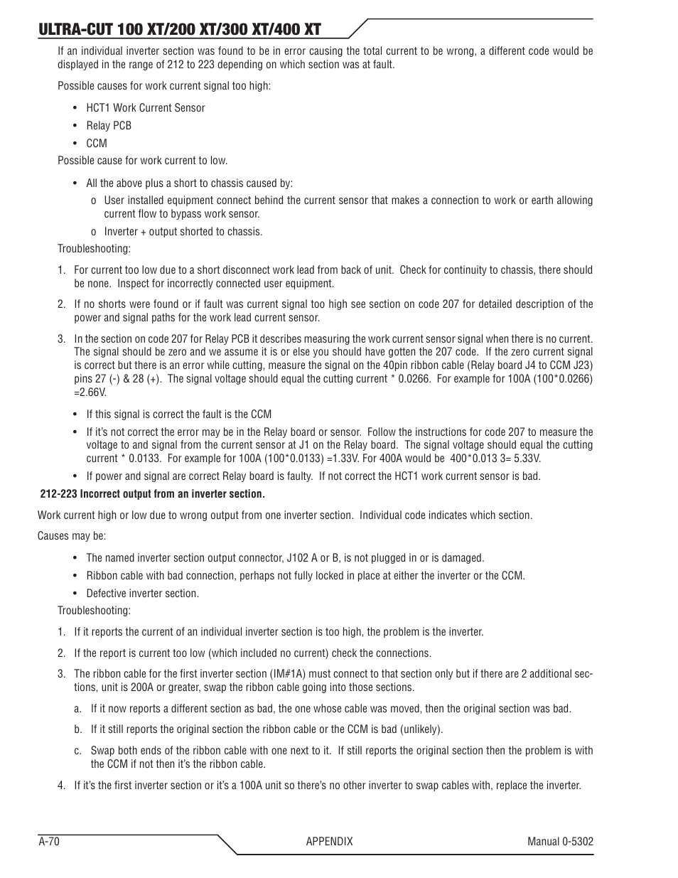 Tweco 400 Ultra-Cut(May 2014) User Manual | Page 198 / 220