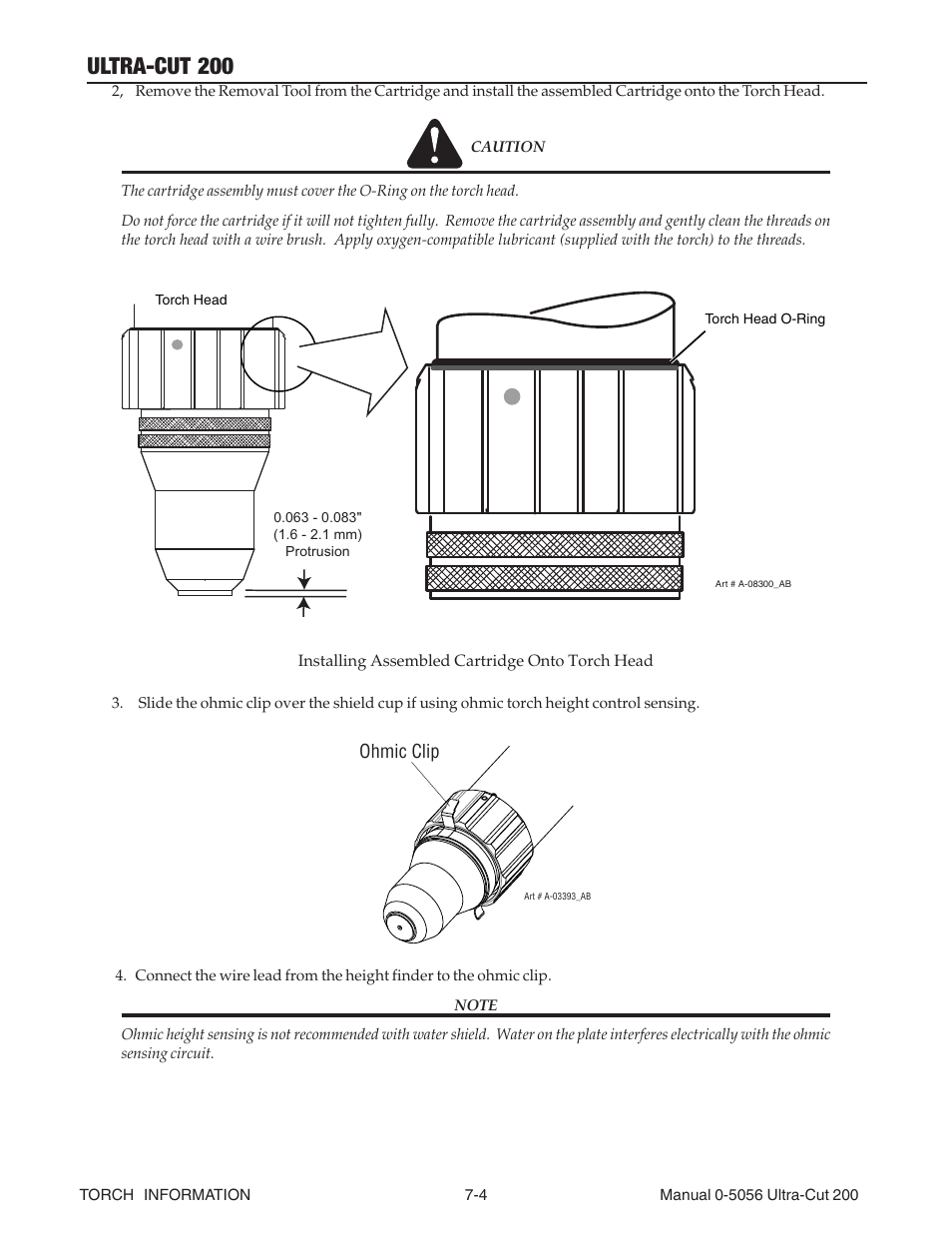 Ultra-cut 200 | Tweco 200 Ultra-Cut(March 2013) User Manual | Page 132 / 168