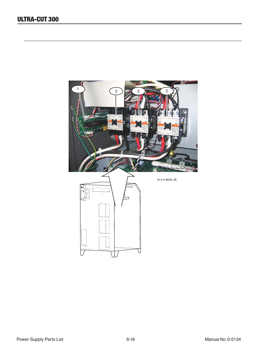 11 power supply replacement parts - right side, 11 power supply replacement parts - right side -16, Ultra-cut 300 | Tweco 300 Ultra-Cut(March 2013) User Manual | Page 112 / 166