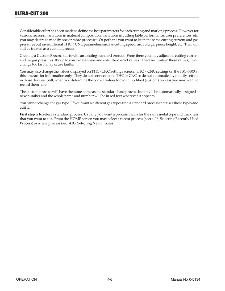 07 tsc-3000 creating a custom process, 07 tsc-3000 creating a custom process -6, Ultra-cut 300 | Tweco 300 Ultra-Cut(March 2013) User Manual | Page 76 / 166